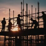 Pracownicy na budowie