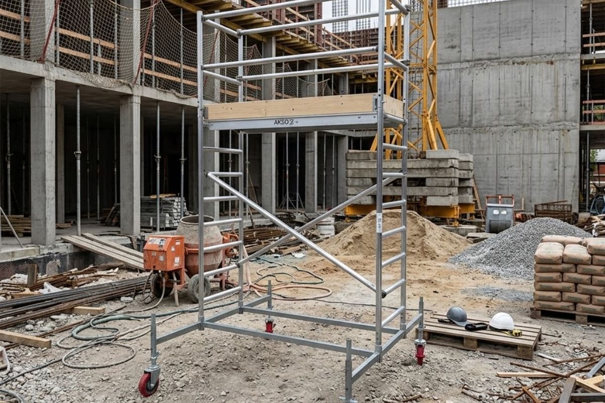 rusztowanie-na-budowie Stanowisko pracy budowlańców